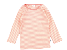 Mads Nørgaard shell pink/seedpearl mini stribet t-shirt Tobinino